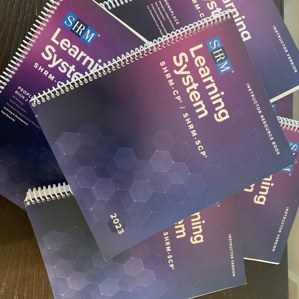 2023 SHRM LEARNING SYSTEM BOOKS Instructor edition!